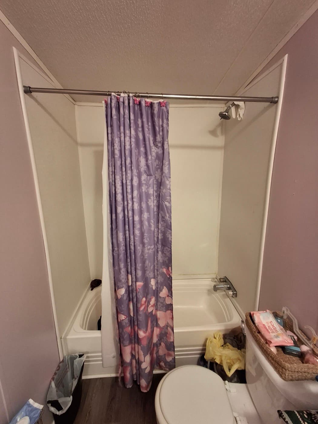 Tub-to-shower conversion in Mauldin, SC — the original bathroom before Patriot Showers started work