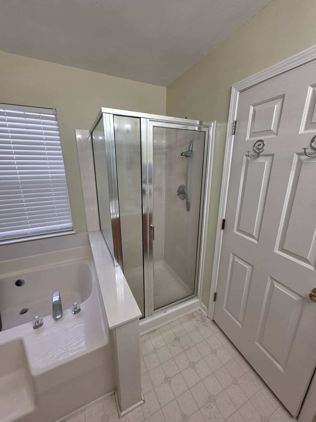 Walk-in shower remodel in Greer, SC — the original bathroom before Patriot Showers started work